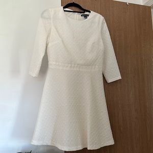 White Quarter Sleeve Dress